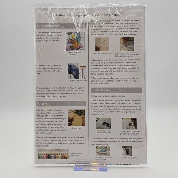 Maydear Birth Memorial Cross Stitch Kit Pre-Printed Fabric - Picture 4 of 6